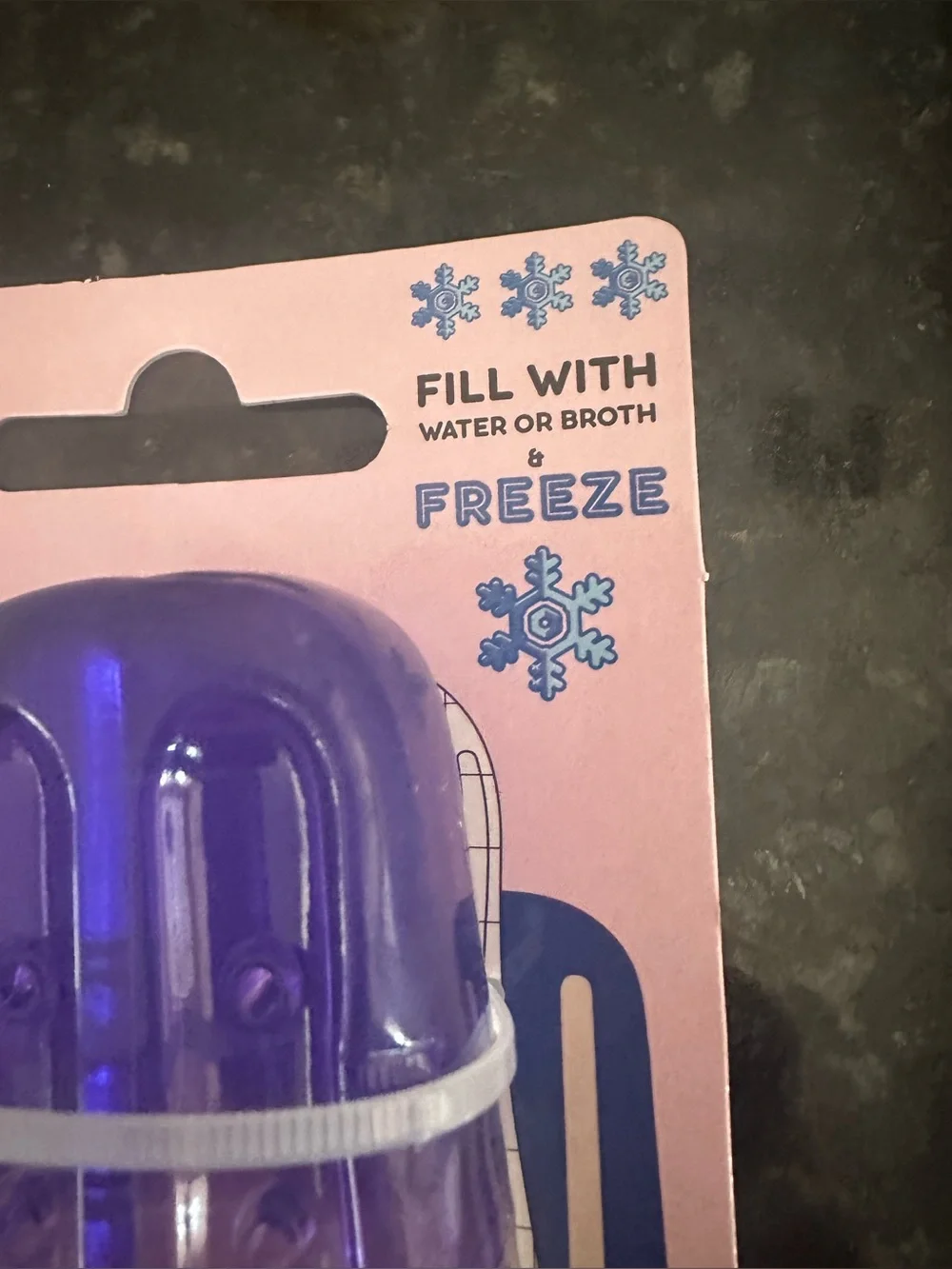 Dog popsicle rubber freeze chew toy NEW